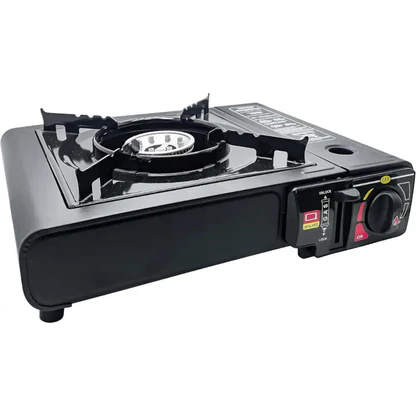 Fornello da Campeggio a Gas Portatile con Valigetta – Sicuro e Facile da Trasportare