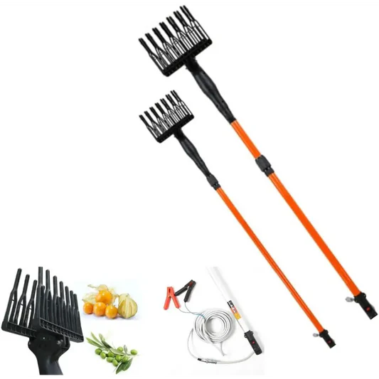Abbacchiatore per Olive a Batteria, Scuotitore Elettrico Telescopico con Batteria 12V 400W