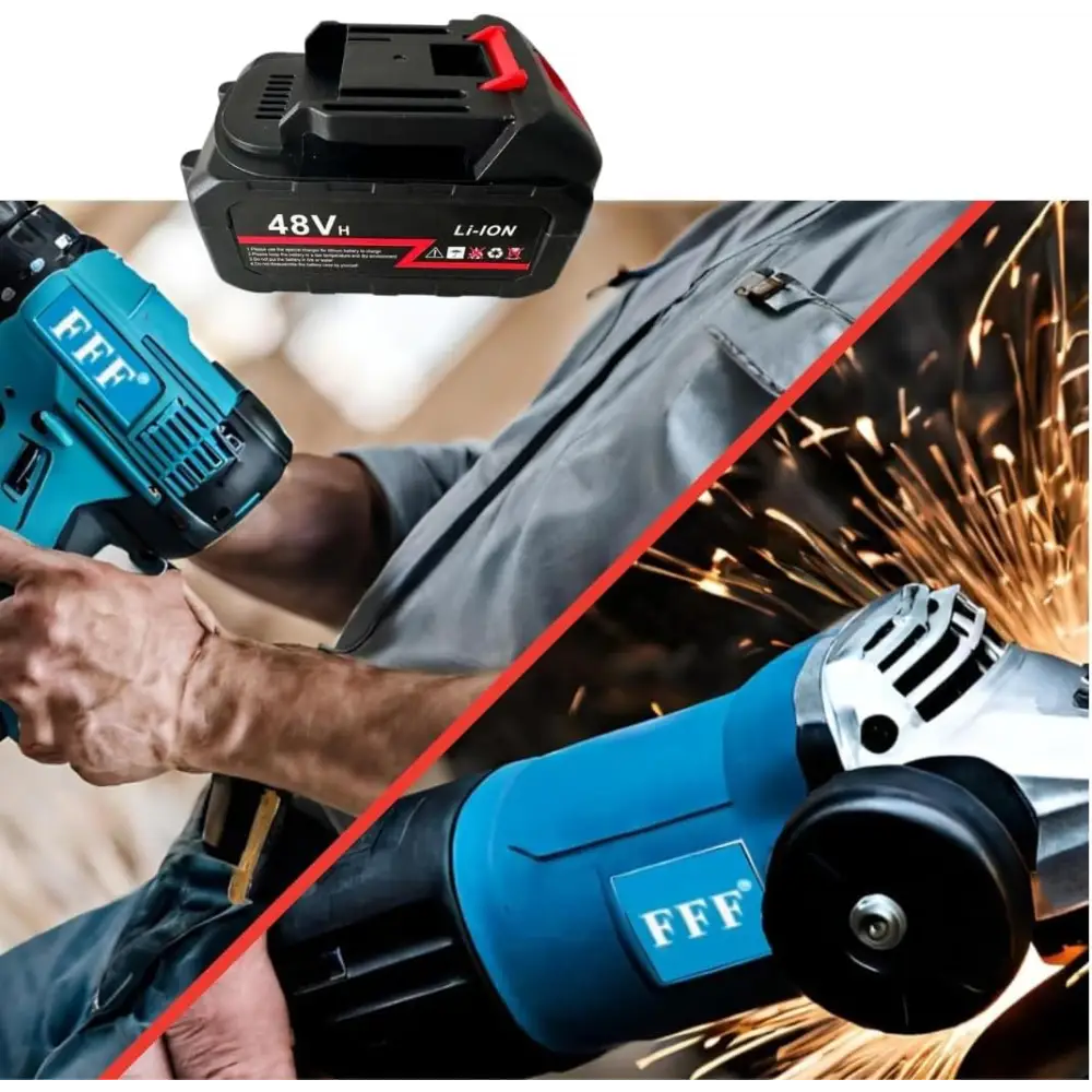 Batteria Sostitutiva per Kit 4 in 1, Batteria Compatibile con Tasselatore, Trapano