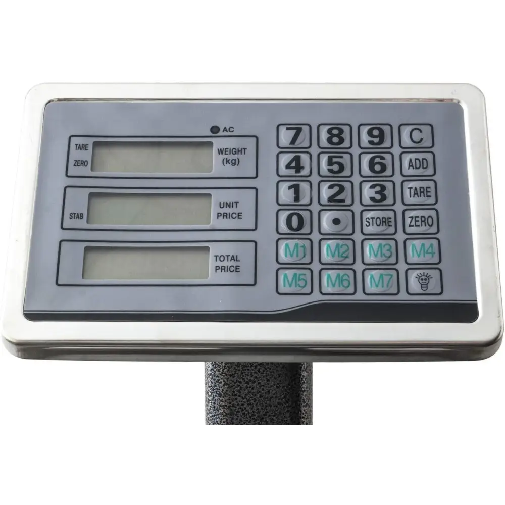 Bilancia Digitale Elettronica Professionale da 300 Kg con Display, Bilancia Industriale Ricaricabile per Utilizzo in Negozi, Abitazioni, Aziende.