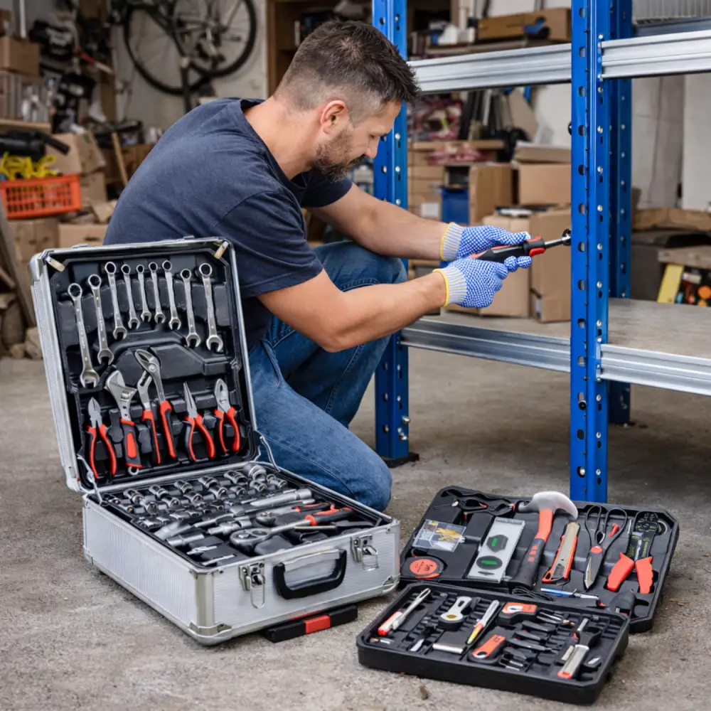 Cassetta Attrezzi Set Completo a Trolley 849 Pezzi Professionali in Acciaio.