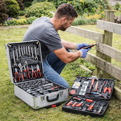 Cassetta Attrezzi Set Completo a Trolley 849 Pezzi Professionali in Acciaio.