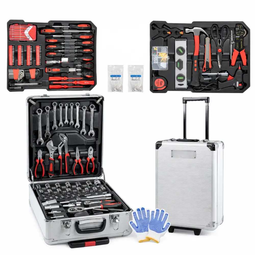 Cassetta Attrezzi Set Completo a Trolley 849 Pezzi Professionali in Acciaio.