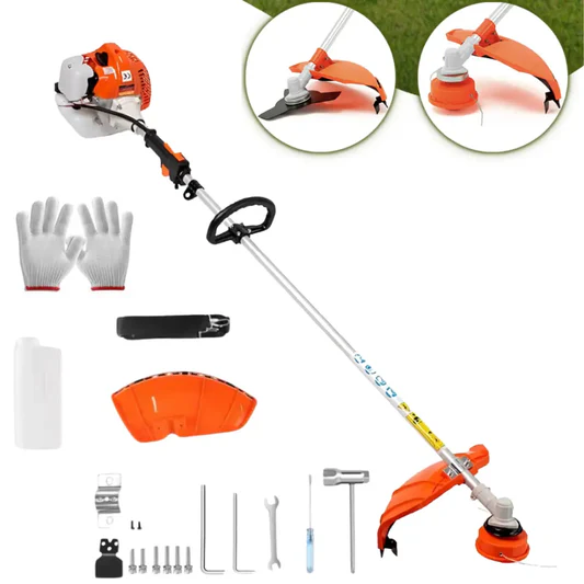 Decespugliatore a Scoppio 52cc - Tagliasiepi Professionale 2 in 1 per La Cura del Tuo Giardino