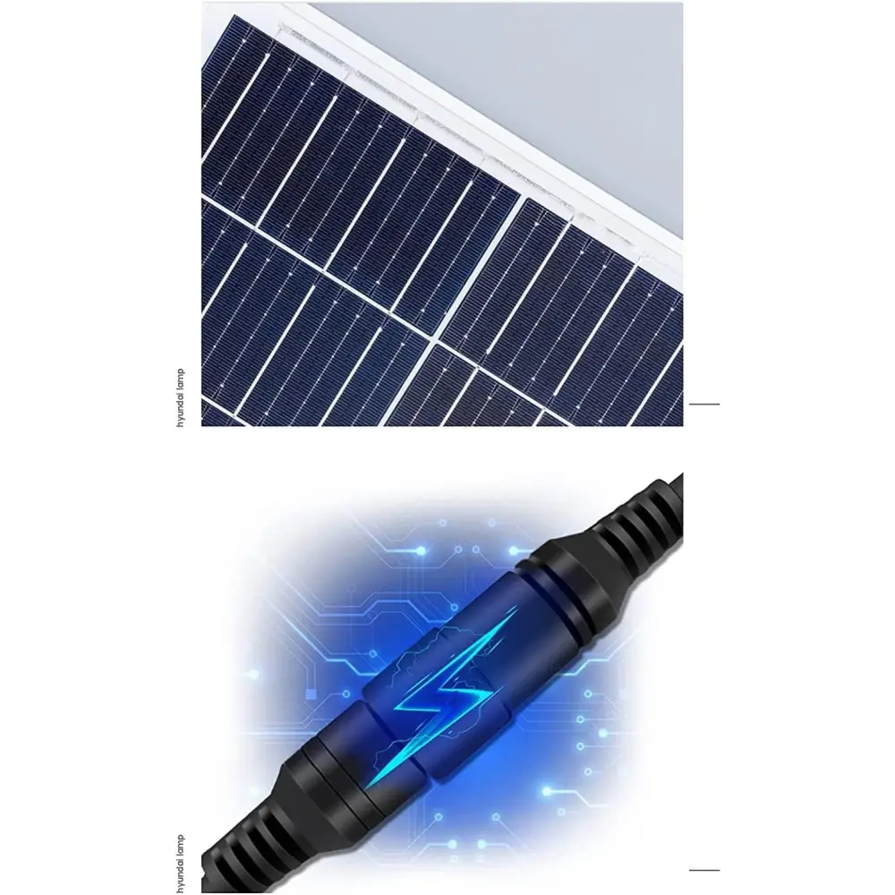 Faretto Led Esterno con Pannello Solare, Faro a Led da Giardino 1000w