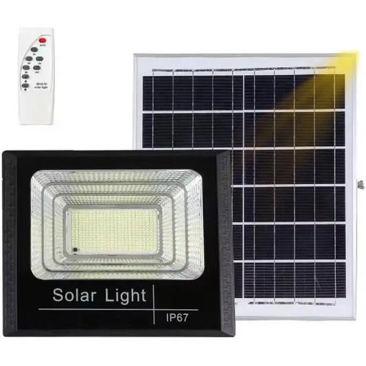 Faro LED Esterno 500W con Pannello Solare, Luce Solare 208 Potenti LED