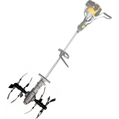 Gruppo Zappette per Decespugliatore e Motozappa, Fresa con Ingranaggio a 9 Denti, Tubo Ø26 mm - Strumenti Professionali per Orti e Giardini