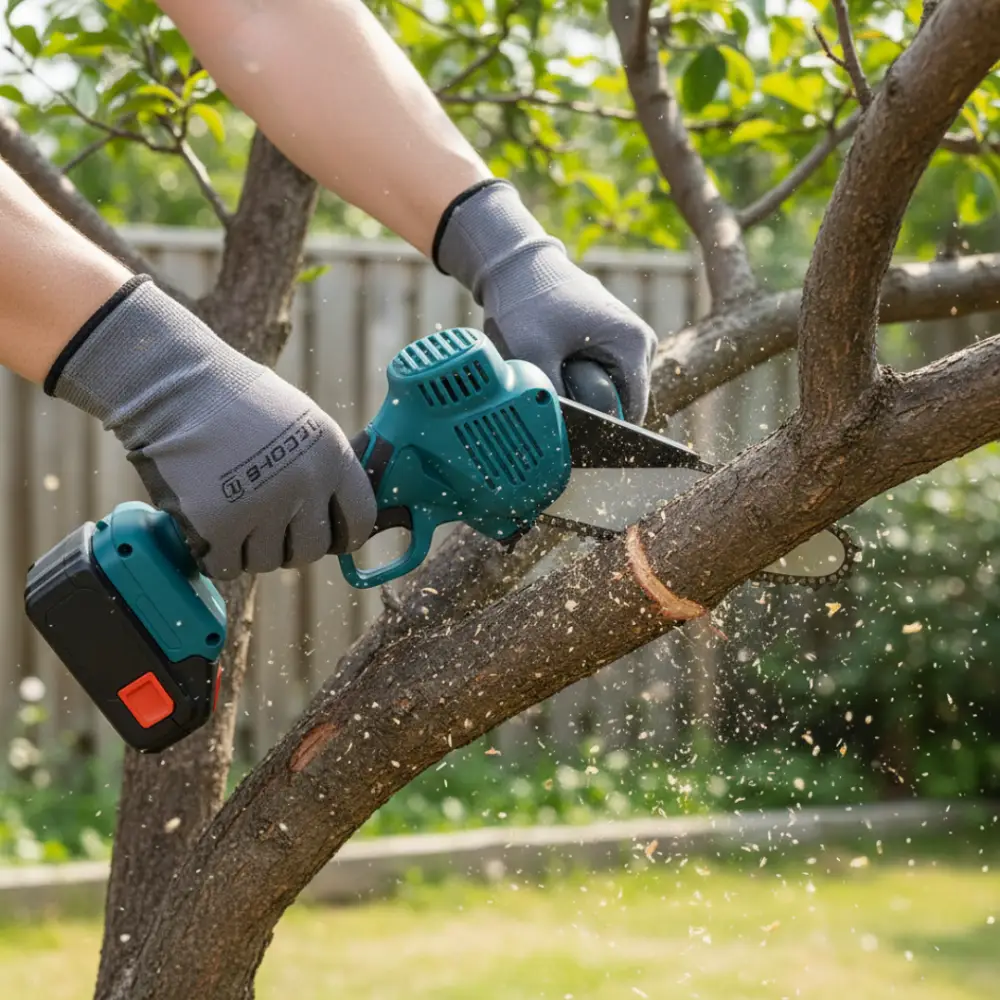 Kit Potatura 3 in 1 - Forbice a Batteria e Motosega 8 Pollici Elettrica con Asta Telescopica 128-248cm, Set Professionale per Giardinaggio con 2 Batterie 48V - DE ROSA SHOP