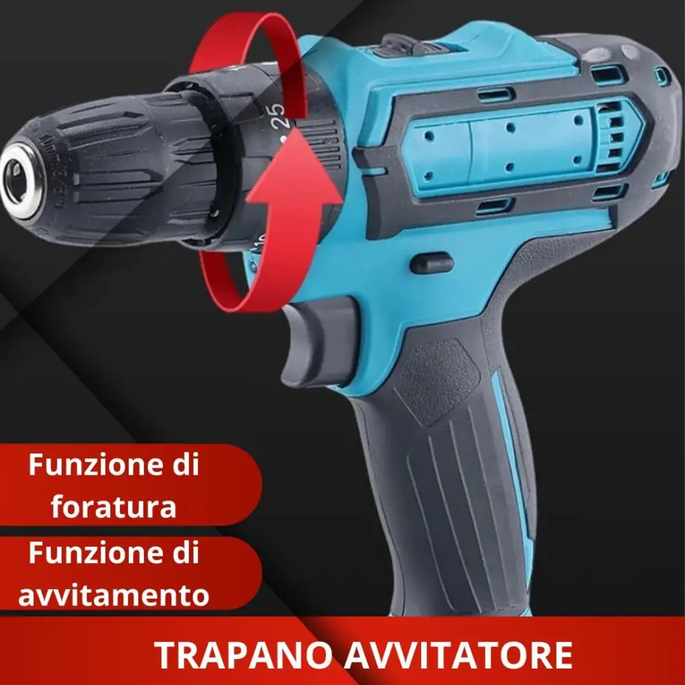 Kit Professionale 3 in 1 Miscelatore Malta e Cemento 1600W 6 Velocità M14 + Livella Laser 4D 16 Linee Autolivellante + Avvitatore con 2 Batterie