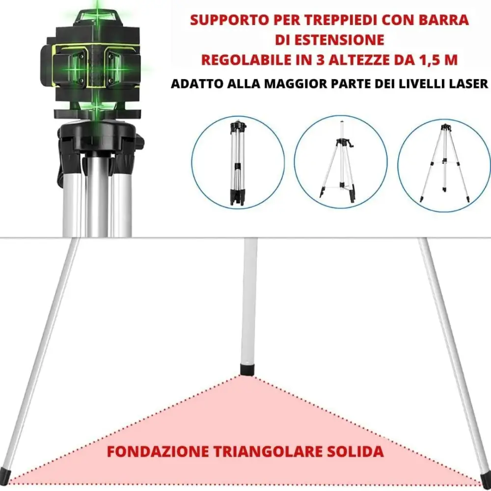 Livella laser Autolivellante 360° 4D, Laser 16