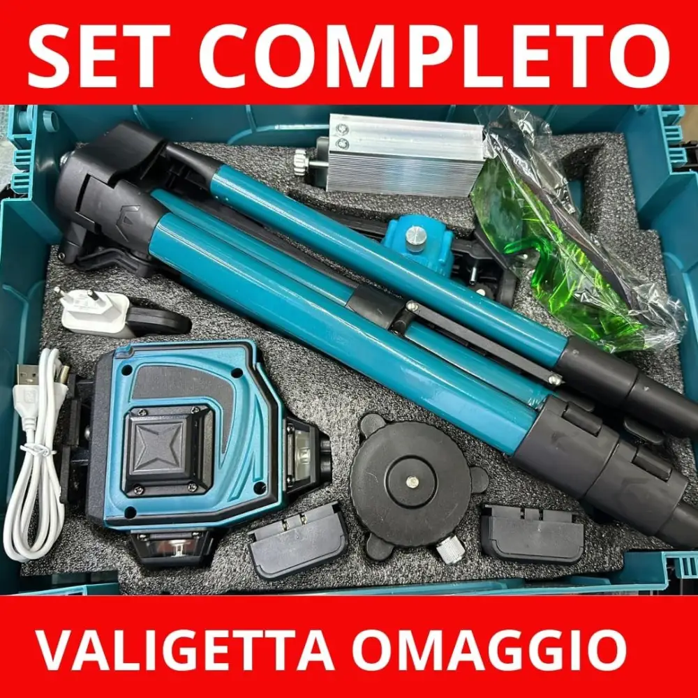 Livella laser Autolivellante 360° 4D, Laser 16