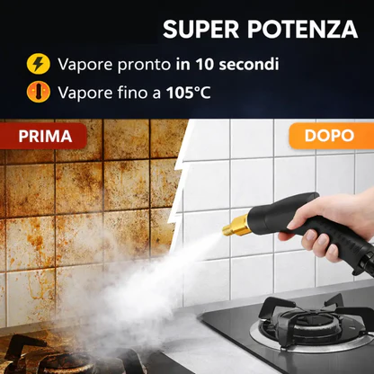 Pulitore a Vapore 1,2L Professionale | Pulizia Profonda per Casa e Auto