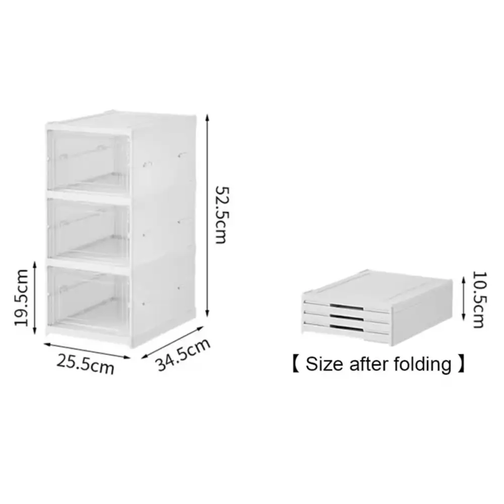 Scarpiera Salvaspazio Pieghevole, con 6 Ripiani Slim, Portascarpe Organizer Scarpe con Contenitori, Facile da Montare e Compatta. Colore Bianco