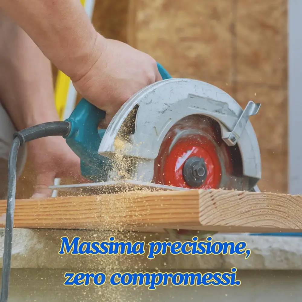 Sega Circolare per Legno, Seghetto Elettrico Multiuso per Legno, Marmo e piastrelle, Potenza 1250W, Lama da 105 mm 4 pollici.