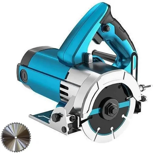 Sega Circolare per Legno, Seghetto Elettrico Multiuso per Legno, Marmo e piastrelle, Potenza 1250W, Lama da 105 mm 4 pollici.