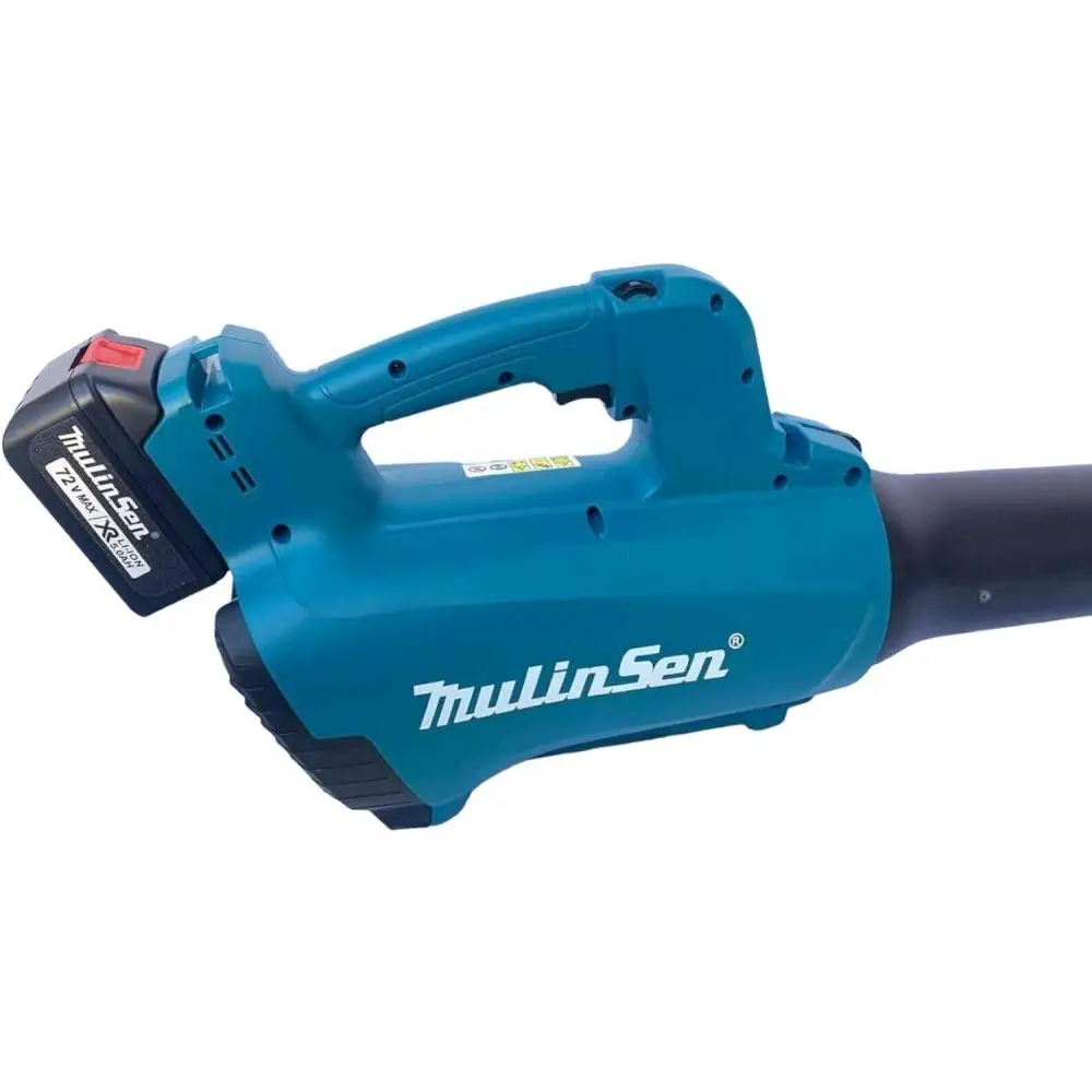 Soffiatore a Batteria per Giardino, Soffiatore Elettrico con 2 Batterie 4.0Ah
