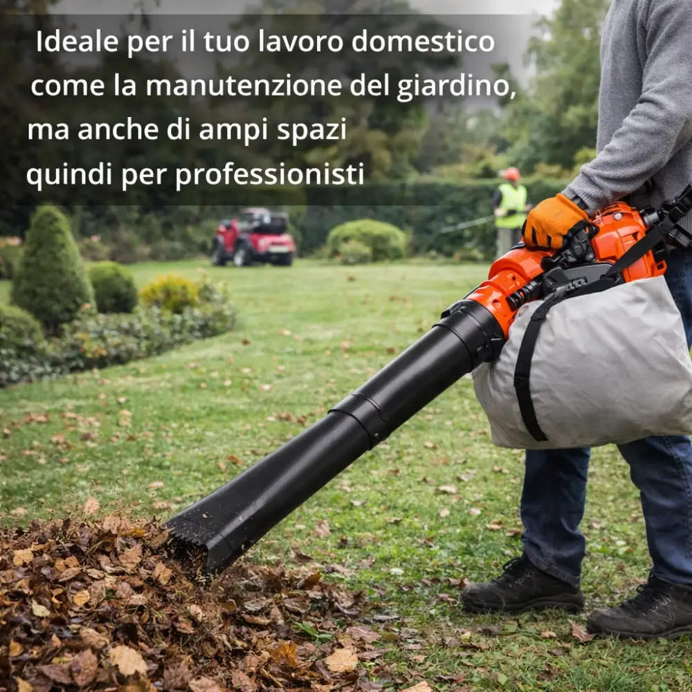 Soffiatore a Scoppio + Aspiratore 2 Tempi 25,4 cc – Compatto e Leggero.