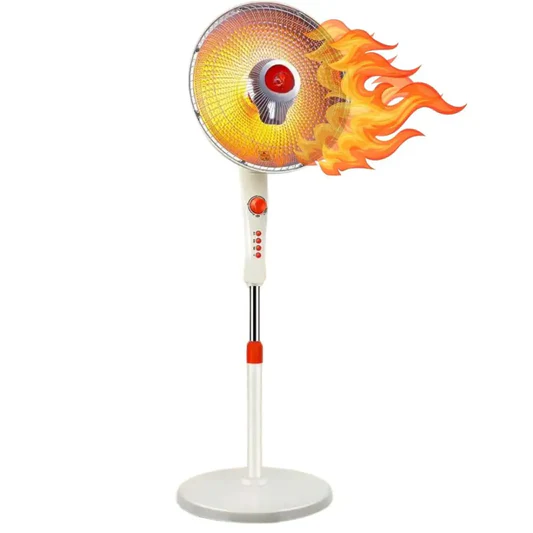 Stufa Piantana a Carbonio - Ventilatore Aria Calda Oscillante 90°, Riscaldamento Rapido 500W/1000W, Sicura Antiribaltamento, Regolazione Potenza per Casa e Ufficio