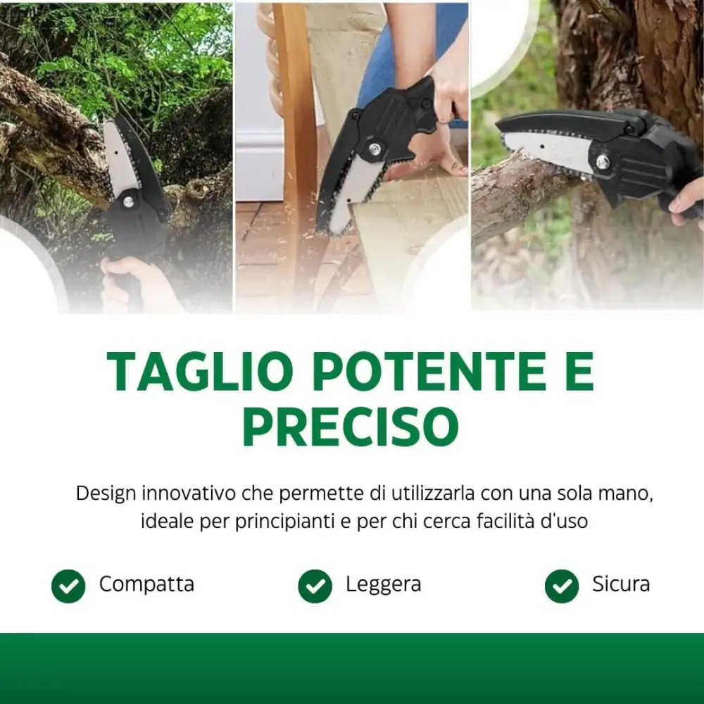 Tagliasiepi a Batteria 72V 5.0Ah con Lama da 50 cm e 2 Batterie, Tosasiepi Elettrico Potente e Leggero, Inclusa Mini Motosega da 6 Pollici per Potatura e Giardinaggio