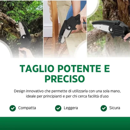 Tagliasiepi a Batteria 72V 5.0Ah con Lama da 50 cm e 2 Batterie, Tosasiepi Elettrico Potente e Leggero, Inclusa Mini Motosega da 6 Pollici per Potatura e Giardinaggio