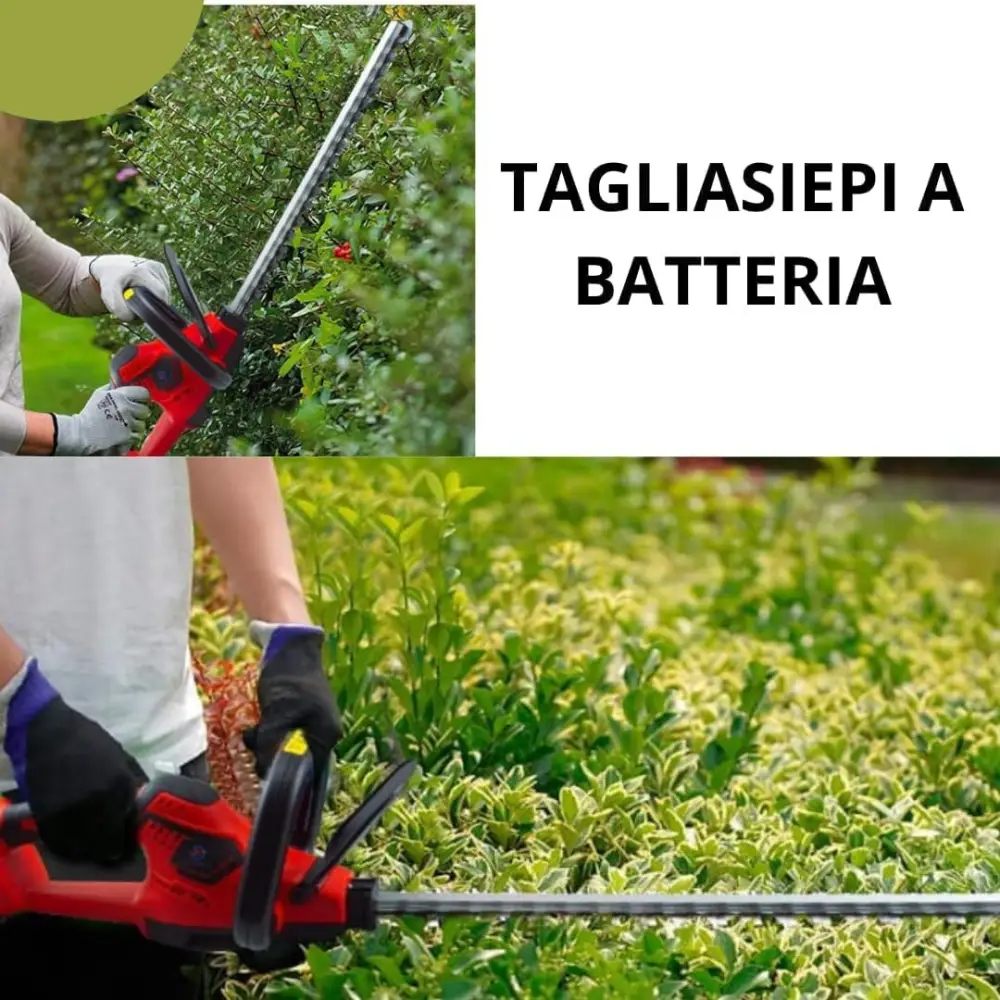 Tagliasiepi a Batteria 72V 5.0Ah con Lama da 50 cm e 2 Batterie, Tosasiepi Elettrico Potente e Leggero, Inclusa Mini Motosega da 6 Pollici per Potatura e Giardinaggio